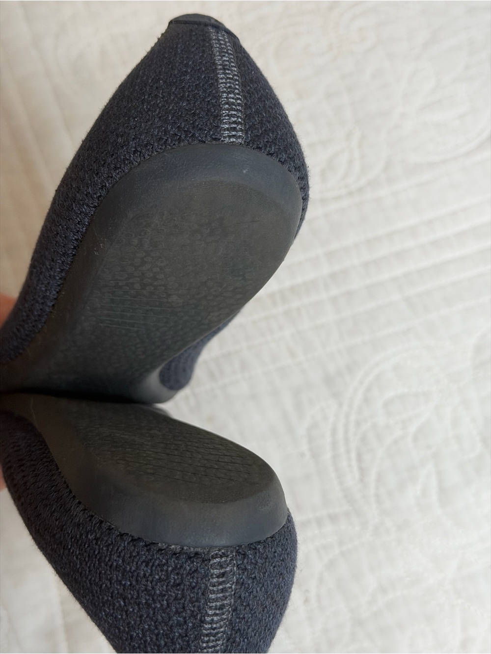 Allbirds Women's Tree Breezer Knit Ballet Flats Navy Blue Size 7.5 - Picture 4 of 8